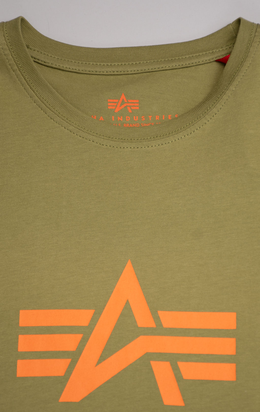 Футболка ALPHA INDUSTRIES BASIC T big size khaki green 