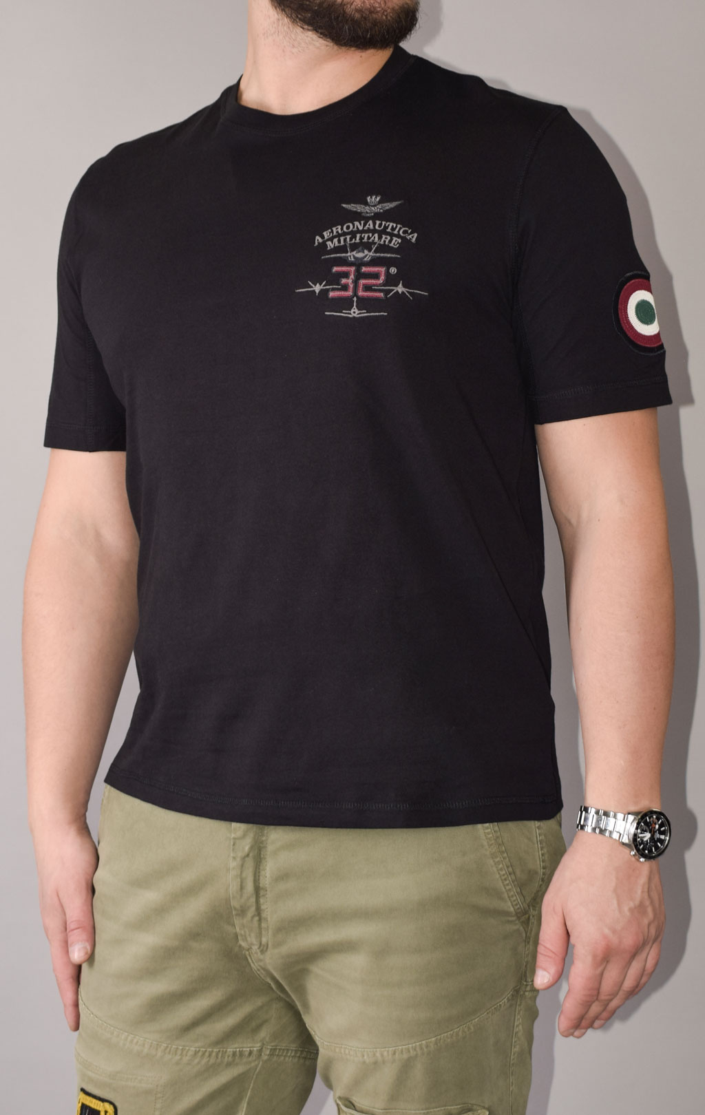 Футболка AERONAUTICA MILITARE FW 22/23/BD jet black (TS 2007) 