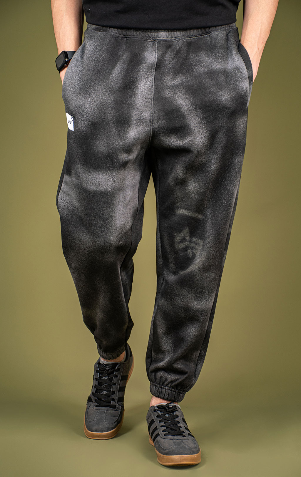 Брюки спортивные джоггеры ALPHA INDUSTRIES UNFRM WASHED SWEATPANTS FW 25/26 gray M001153 