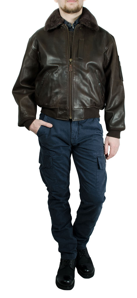 Куртка летная COCKPIT B-15 кожан. brown (Z2702) Куртка летная COCKPIT B-15 кожан. brown (Z2702)