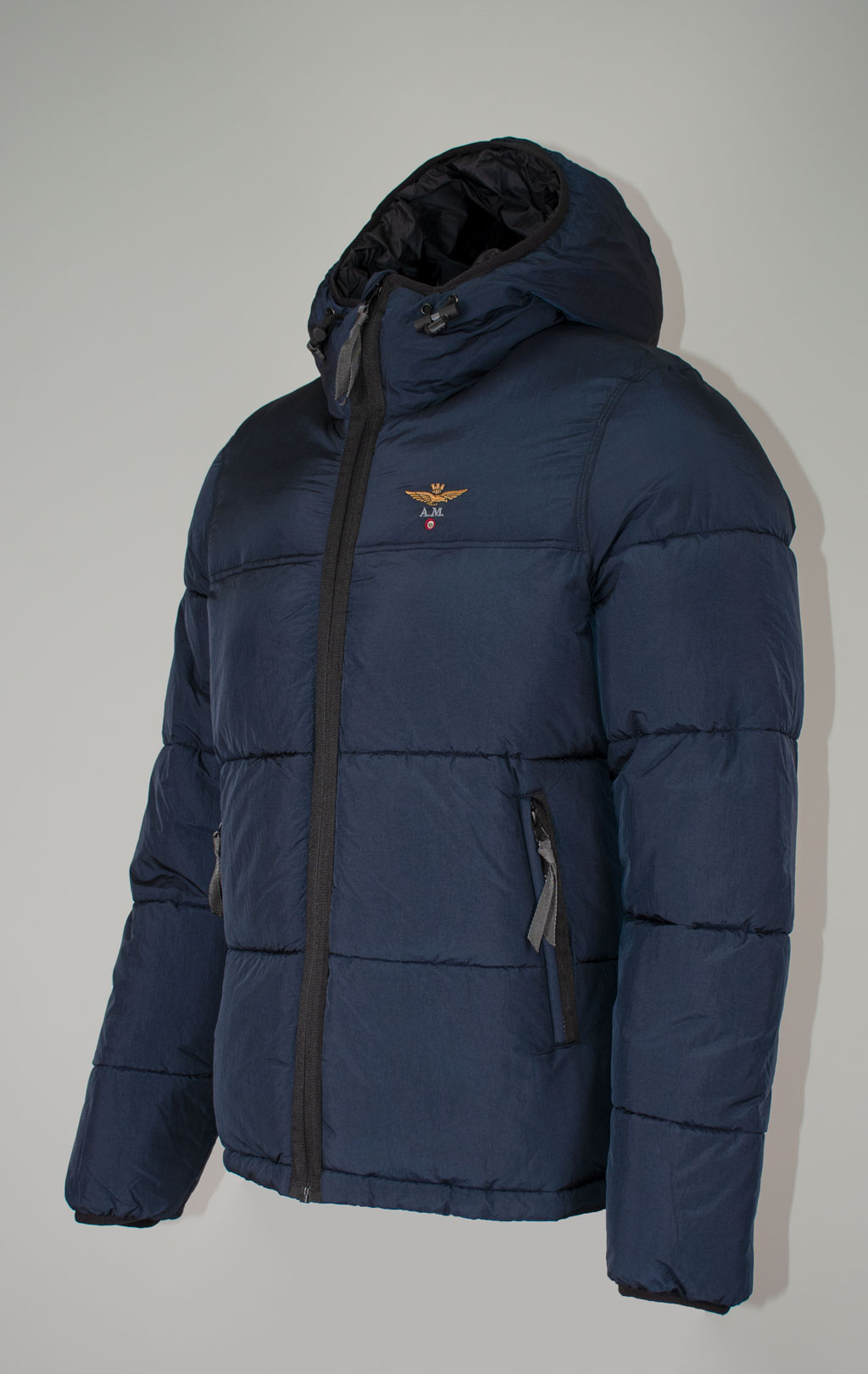 Куртка с капюшоном AERONAUTICA MILITARE FW 25/26/CN midnight blue (AB 3025) 