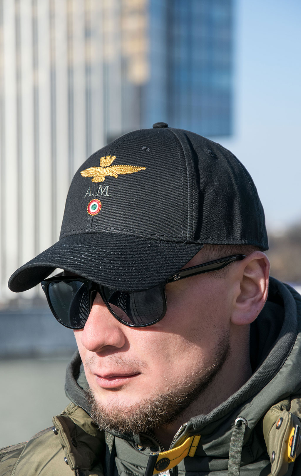 Бейсболка AERONAUTICA MILITARE FW 23/24/CN jet black (HA 1100) 