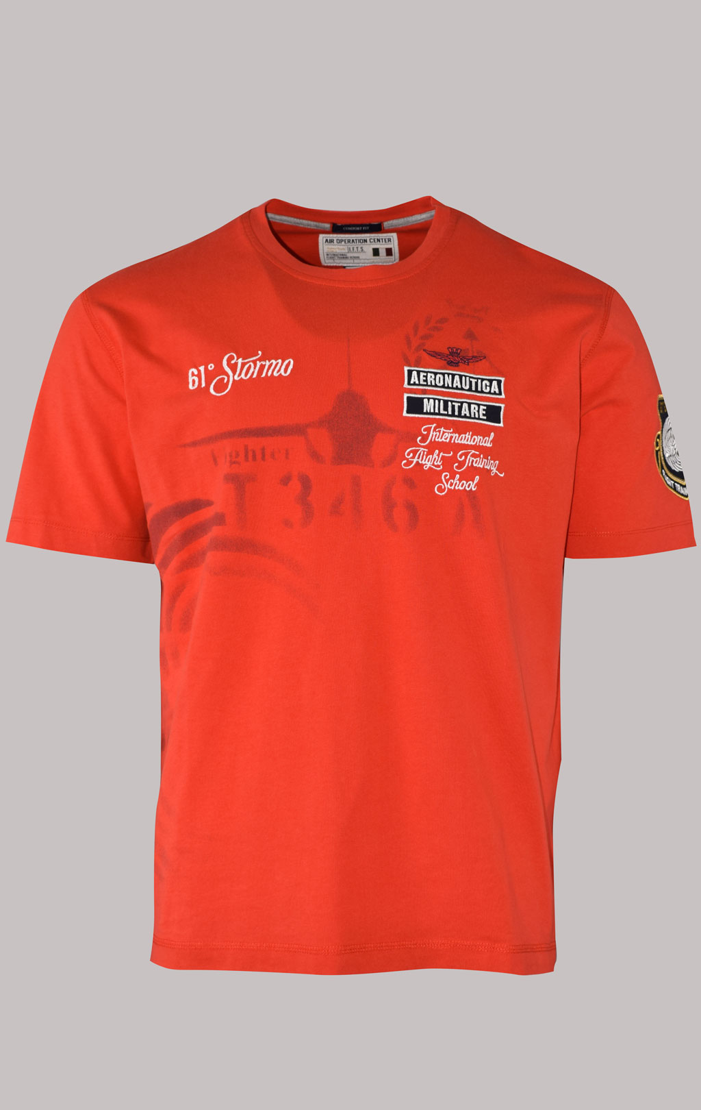 Футболка AERONAUTICA MILITARE SS 23/TR arancio (TS 2055) 