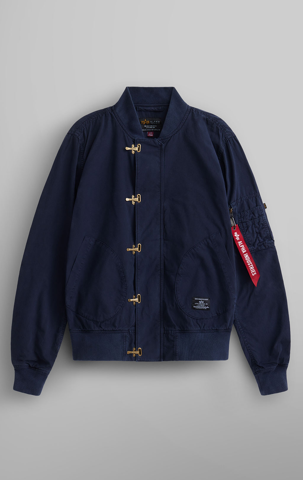 Ветровка ALPHA INDUSTRIES US NAVY DECK HOOKED MOD JACKET SS 24 m replica blue 