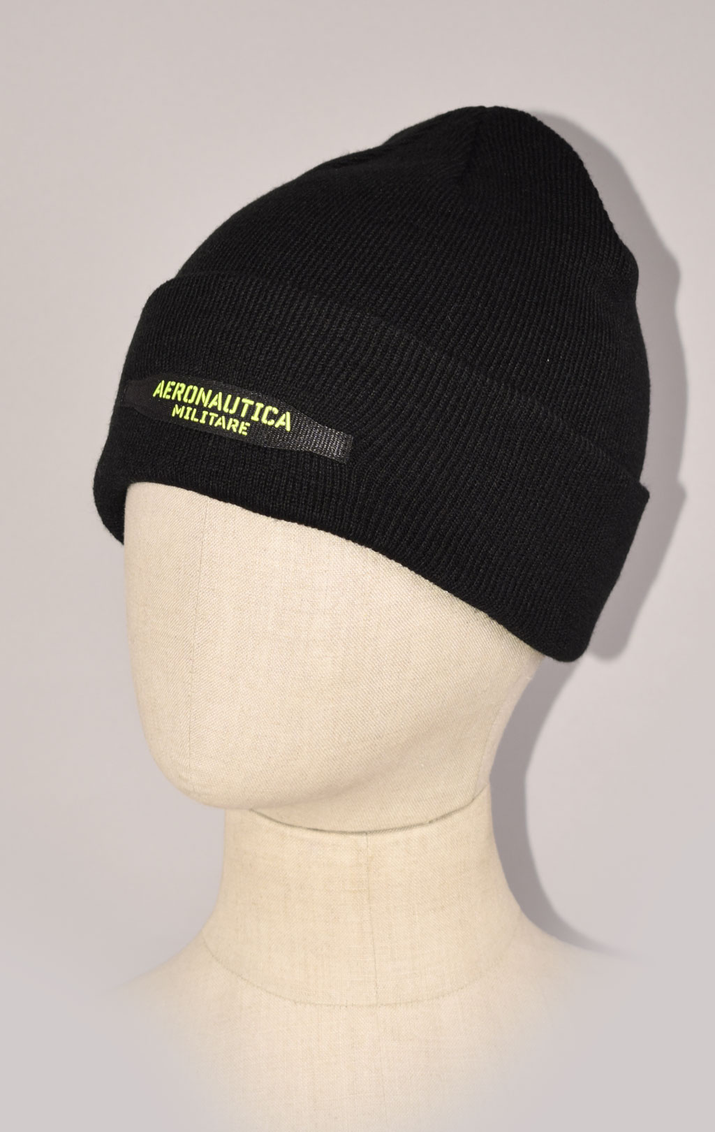 Шапка вязаная AERONAUTICA MILITARE FW 22/23/CN jet black (CU 044)