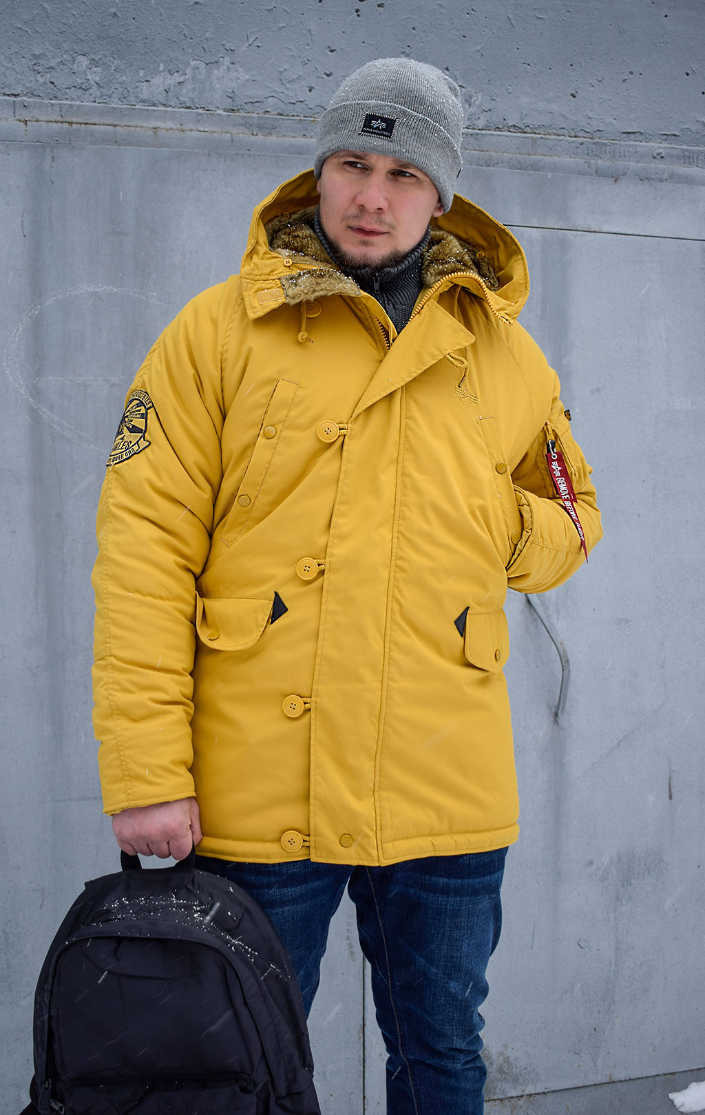 Аляска ALPHA INDUSTRIES EXPLORER mustard 