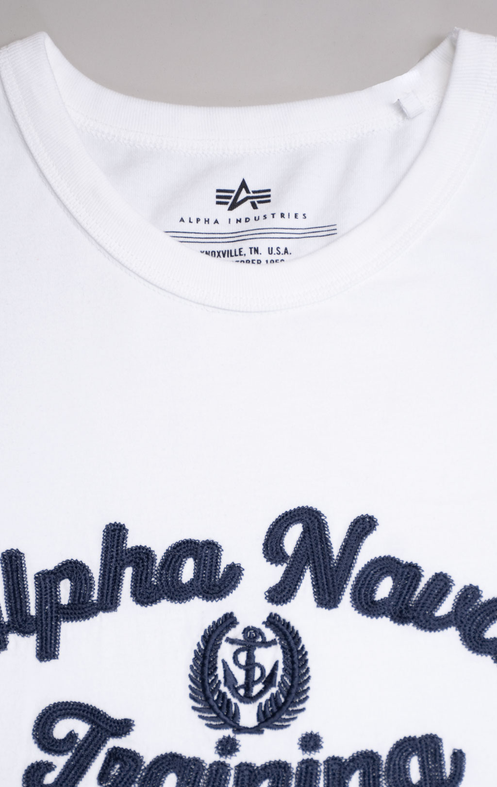 Футболка ALPHA INDUSTRIES ALPHA NAVAL TRAINING TEE SS 24 white 