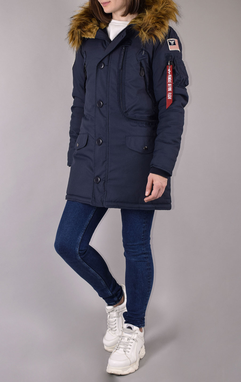 Женская аляска ALPHA INDUSTRIES POLAR rep. blue 