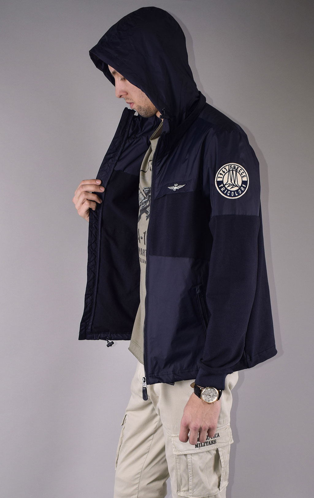 Куртка AERONAUTICA MILITARE SS 20/CN blue navy (AF 391) 