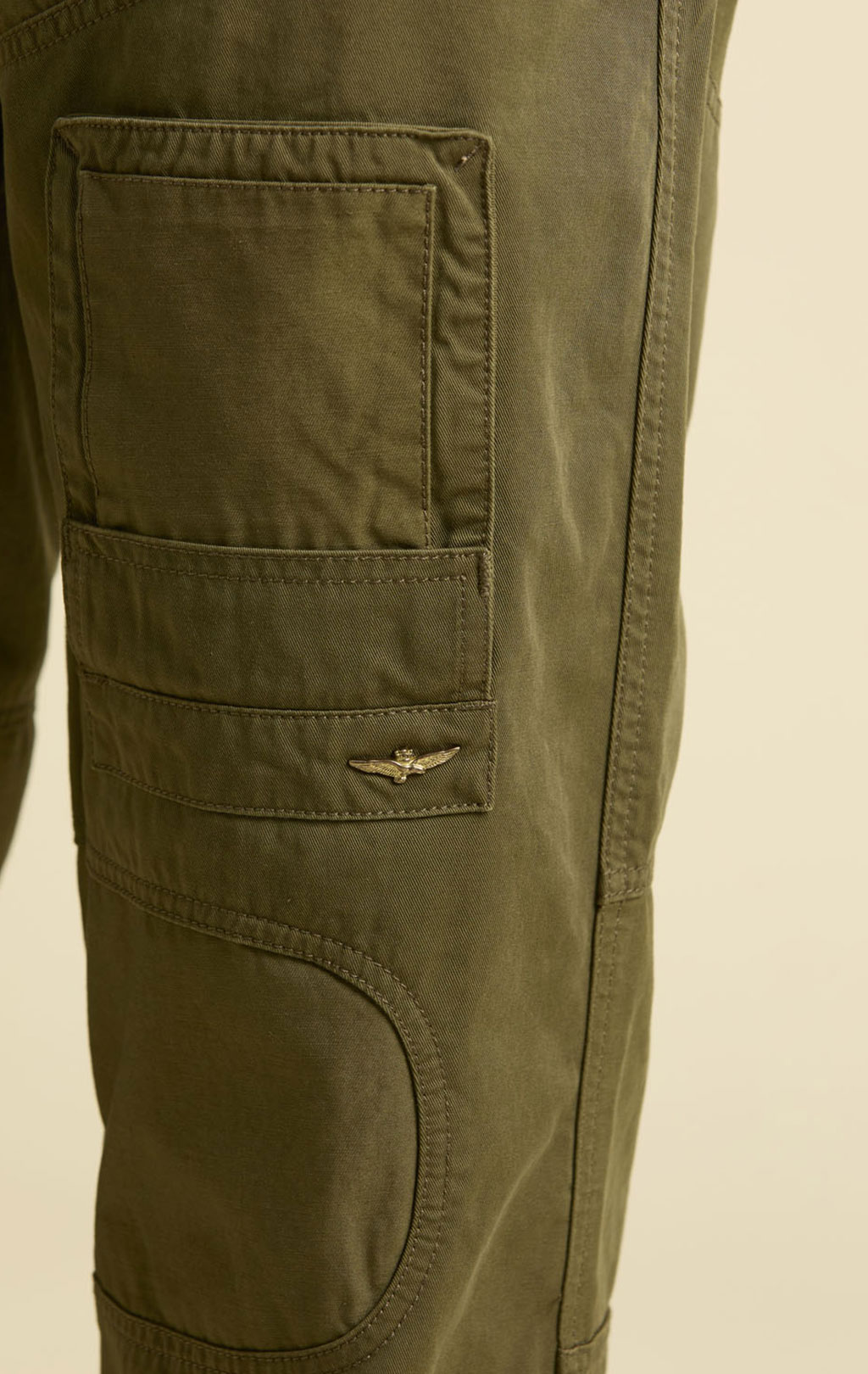 Брюки-карго AERONAUTICA MILITARE ANTI-G плотные FW 25/26/AL dark olive (PA 1696) 