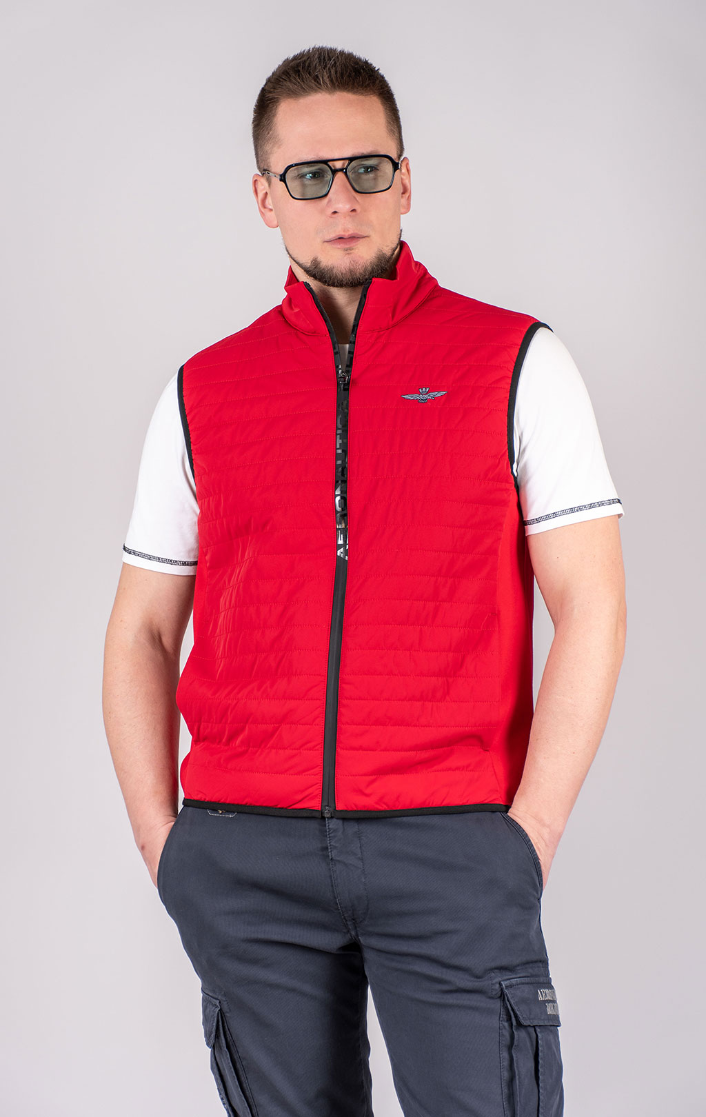 Жилет AERONAUTICA MILITARE SS 25 m/BD tango red (AB 2206) 