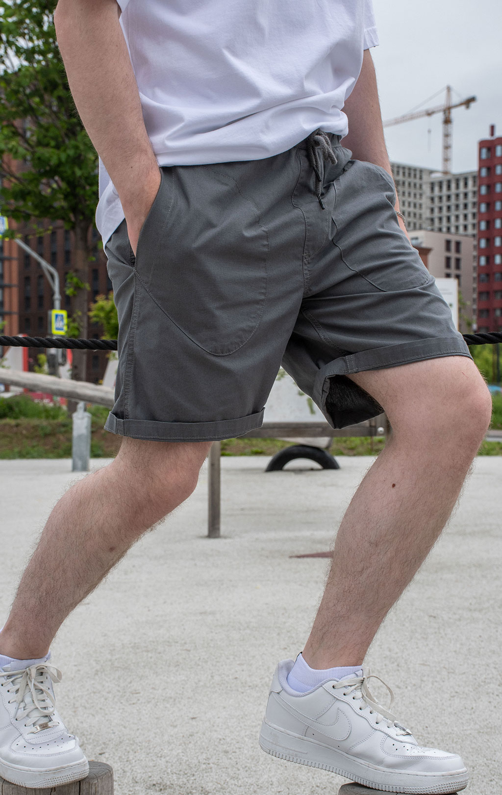 Шорты ALPHA INDUSTRIES DECK SHORT SS 24 m aircraft gray 