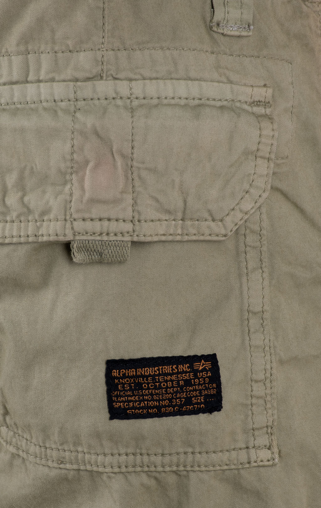 Шорты карго ALPHA INDUSTRIES JET light olive 