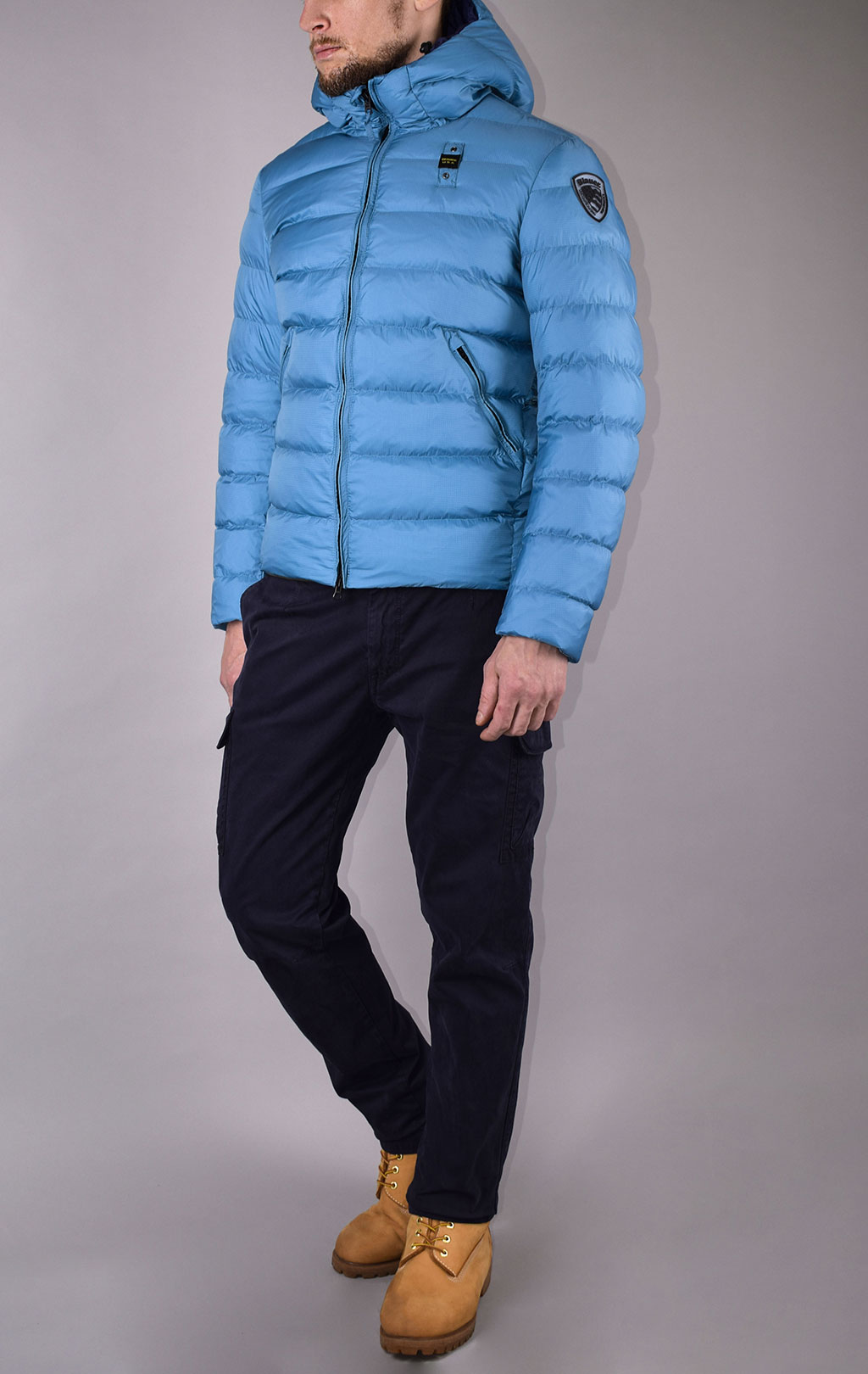 Куртка-пуховик лёгкая BLAUER SHORT JACKET FW 19/20 light blue (005486) 