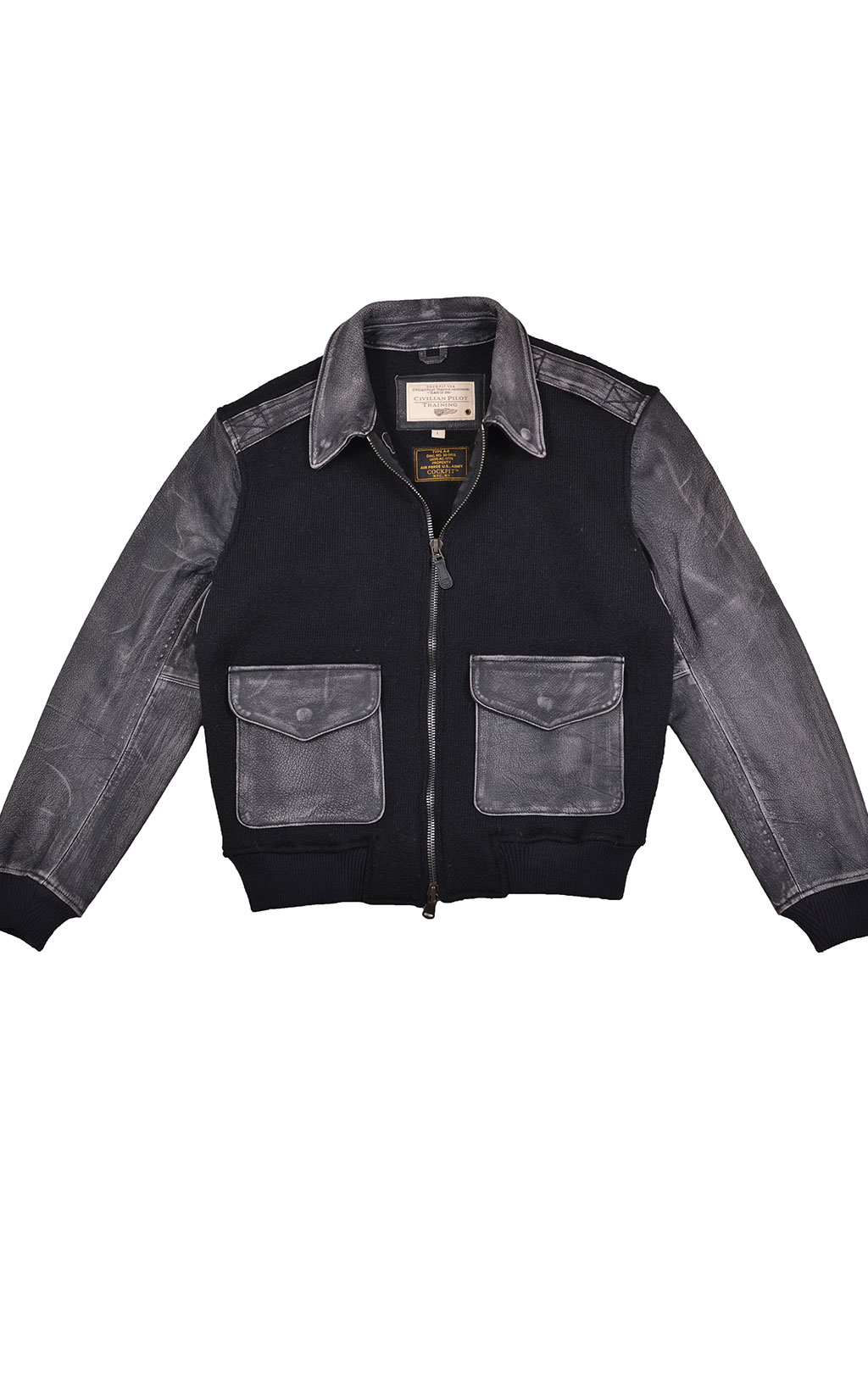 Куртка летная COCKPIT A-2 SWEATER black (Z28s004) 