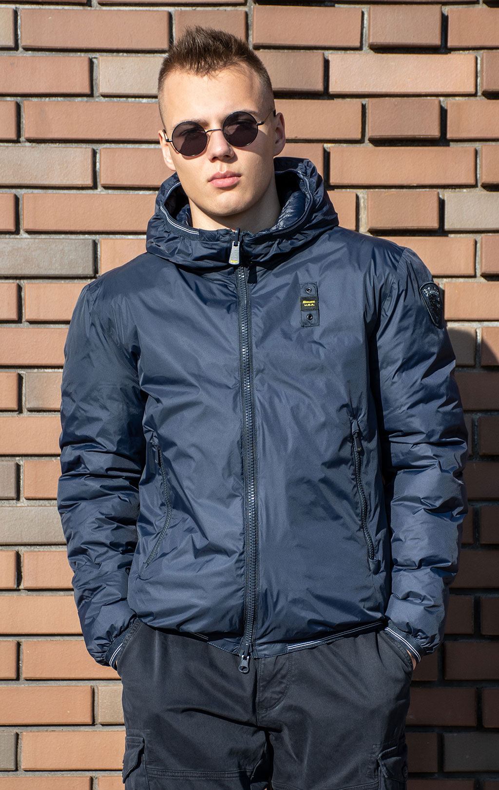 Куртка BLAUER DONALD двусторонняя FW 24/25 blue (UCO6060) 