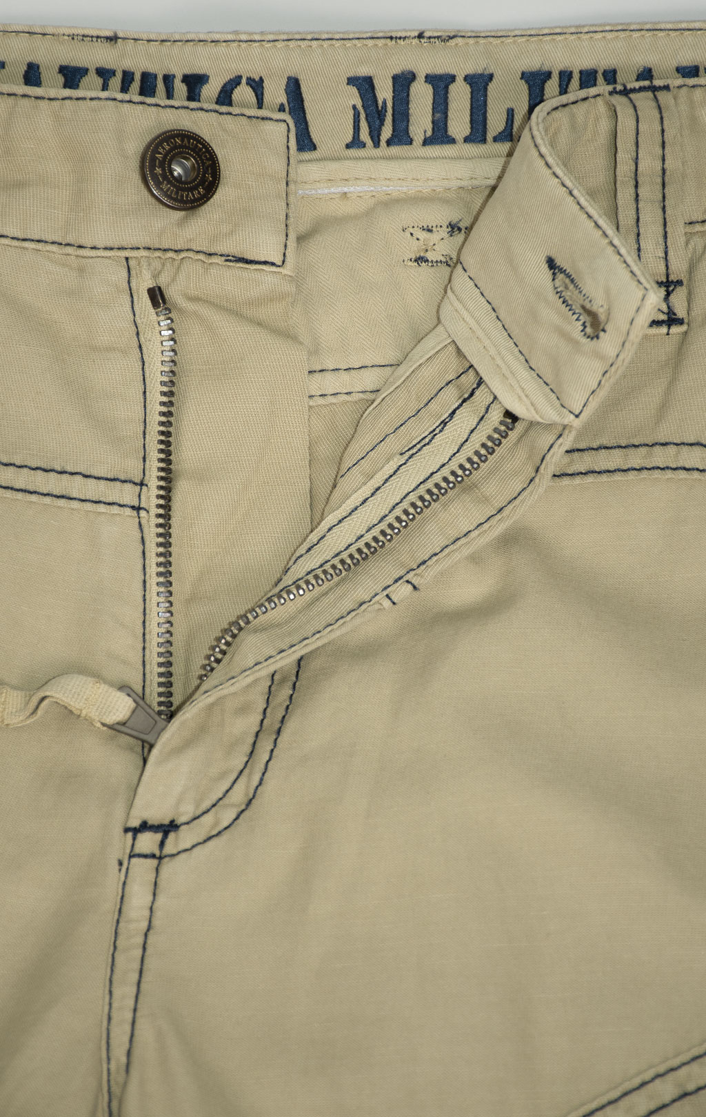 Брюки-карго AERONAUTICA MILITARE ANTI-G SS 25 m/AL antelope beige washed (PA 1663) 