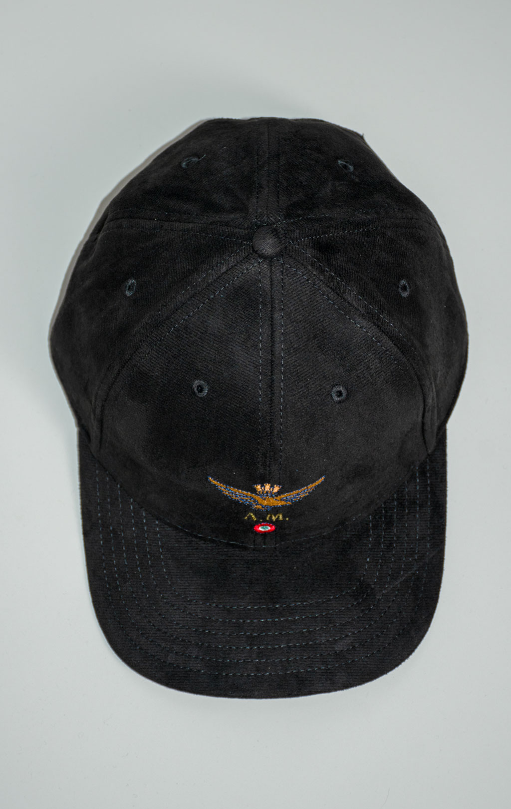 Бейсболка AERONAUTICA MILITARE искусственная замша FW 25/26/CN jet black (HA 1229) 