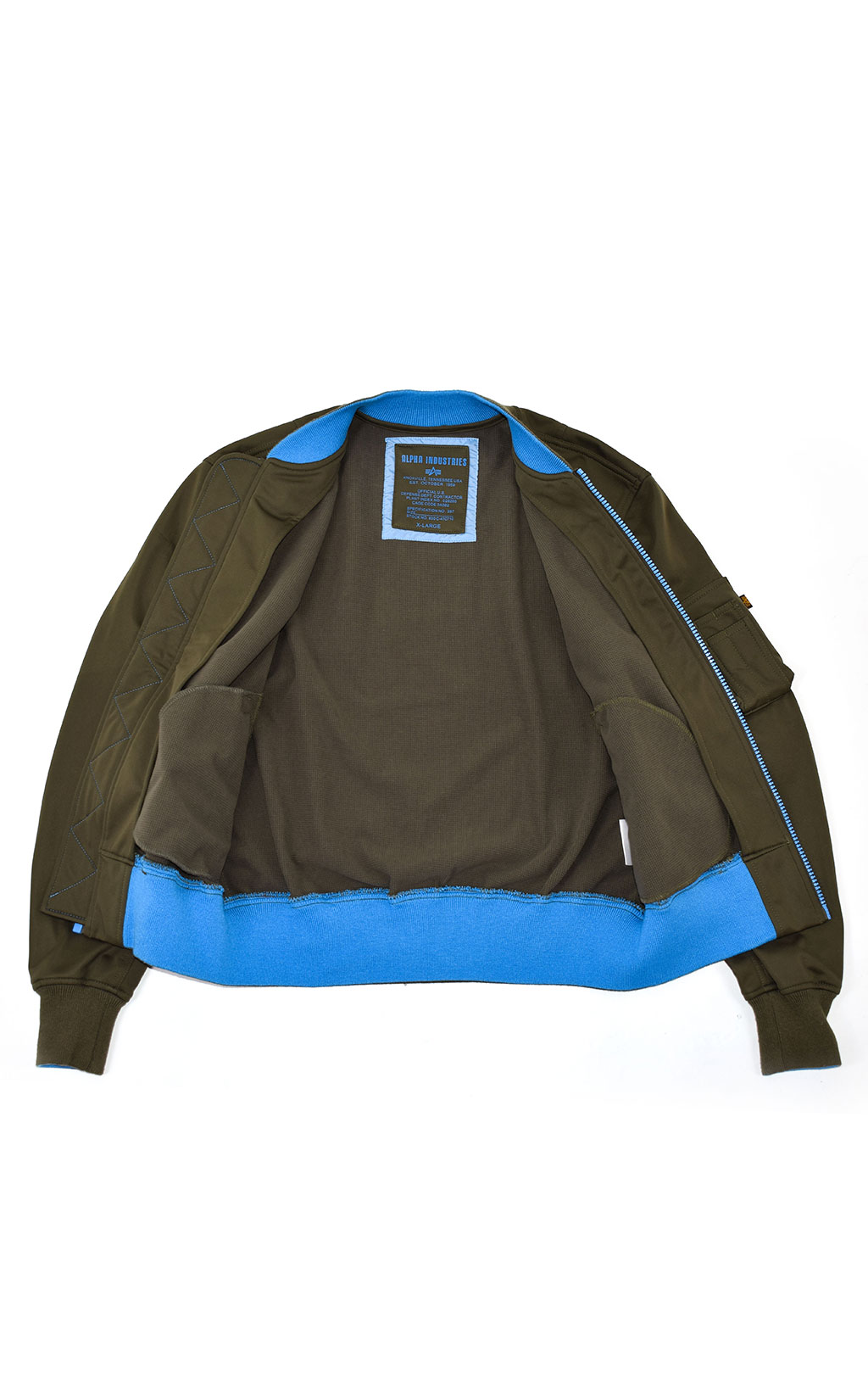 Ветровка ALPHA INDUSTRIES big size MA-1 Soft Shell olive 