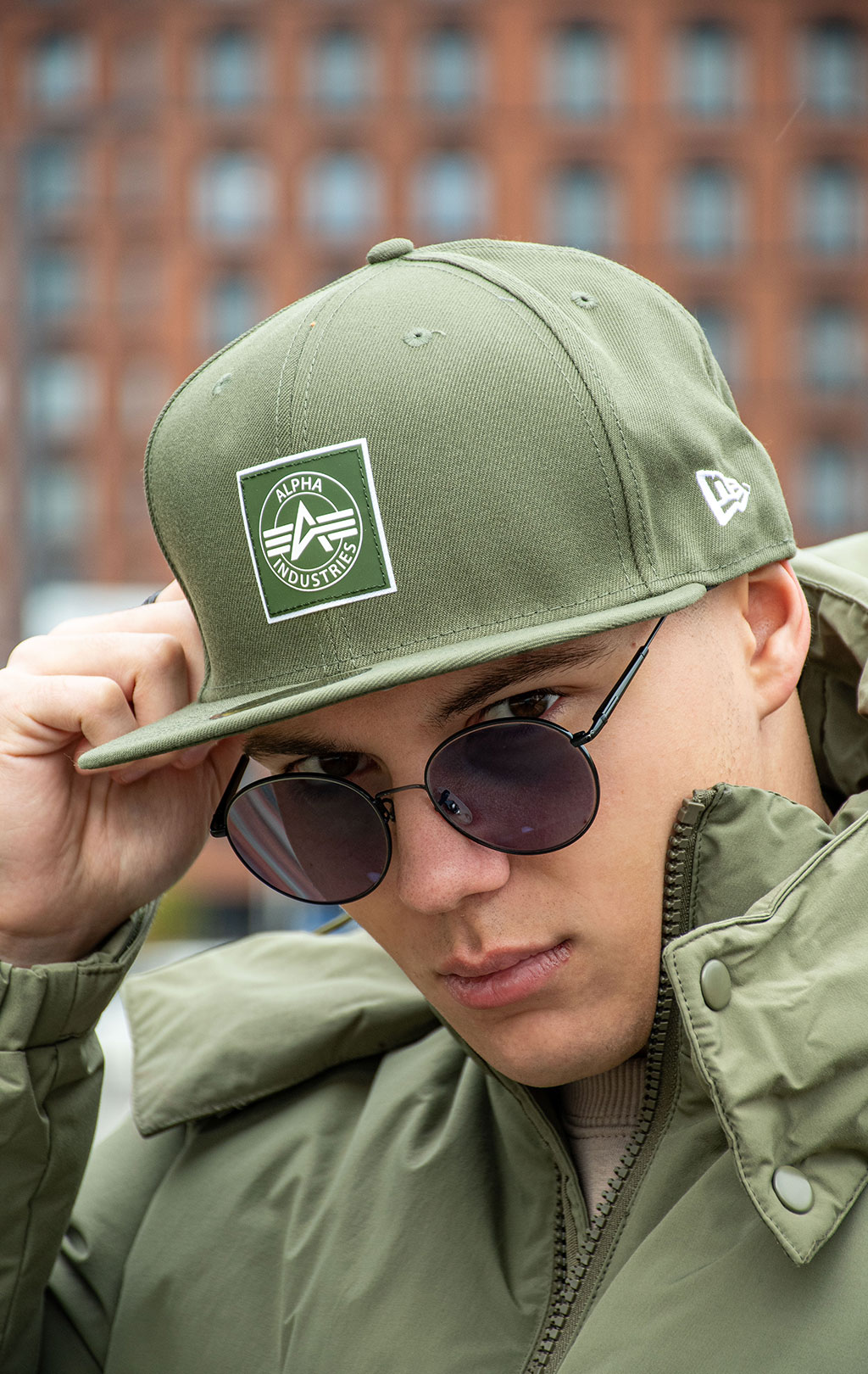 Бейсболка ALPHA INDUSTRIES ALPHA INDUSTRIES 59 big size FW 25/26 olive 