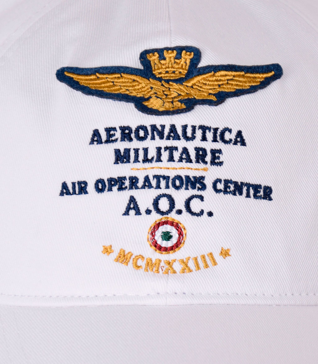 Бейсболка AERONAUTICA MILITARE off white (HA 1006) 