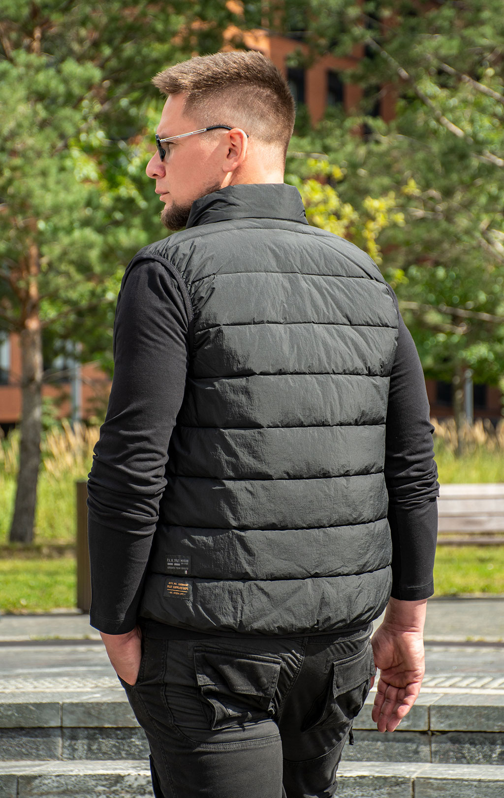 Жилет AERONAUTICA MILITARE FW 25/26/CN jet black (AB 3023) 