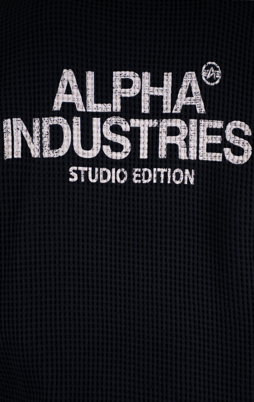 Свитшот ALPHA INDUSTRIES STUDIO WAFFLE SWEATSHIRT black 