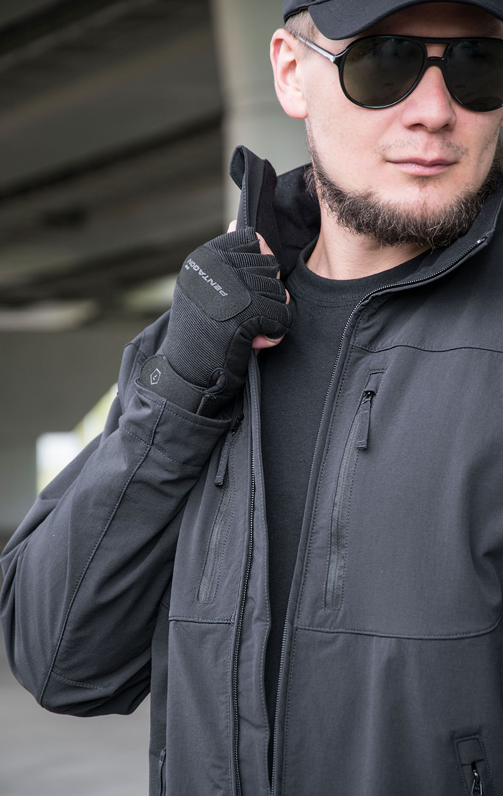 Ветровка тактическая Tru-Spec Soft Shell black 