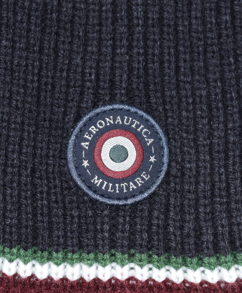 Шапка вязаная AERONAUTICA MILITARE FW 19/20 blue navy (CU 002)