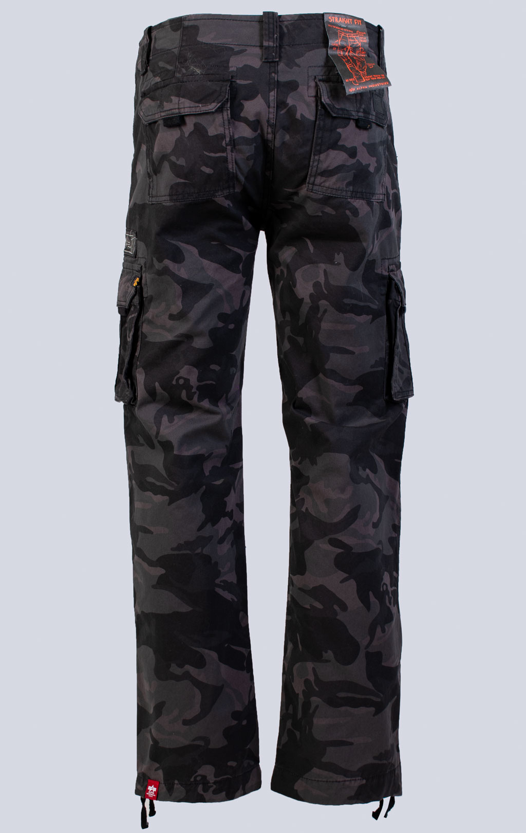 Брюки-карго ALPHA INDUSTRIES JET PANT black camo (#101212) 