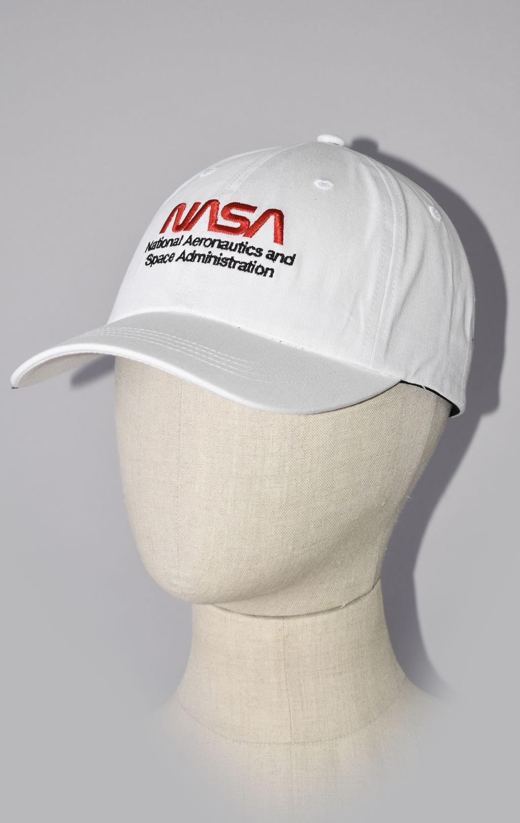 Бейсболка ALPHA INDUSTRIES NASA WORM LOGO CAP SS 23 white 