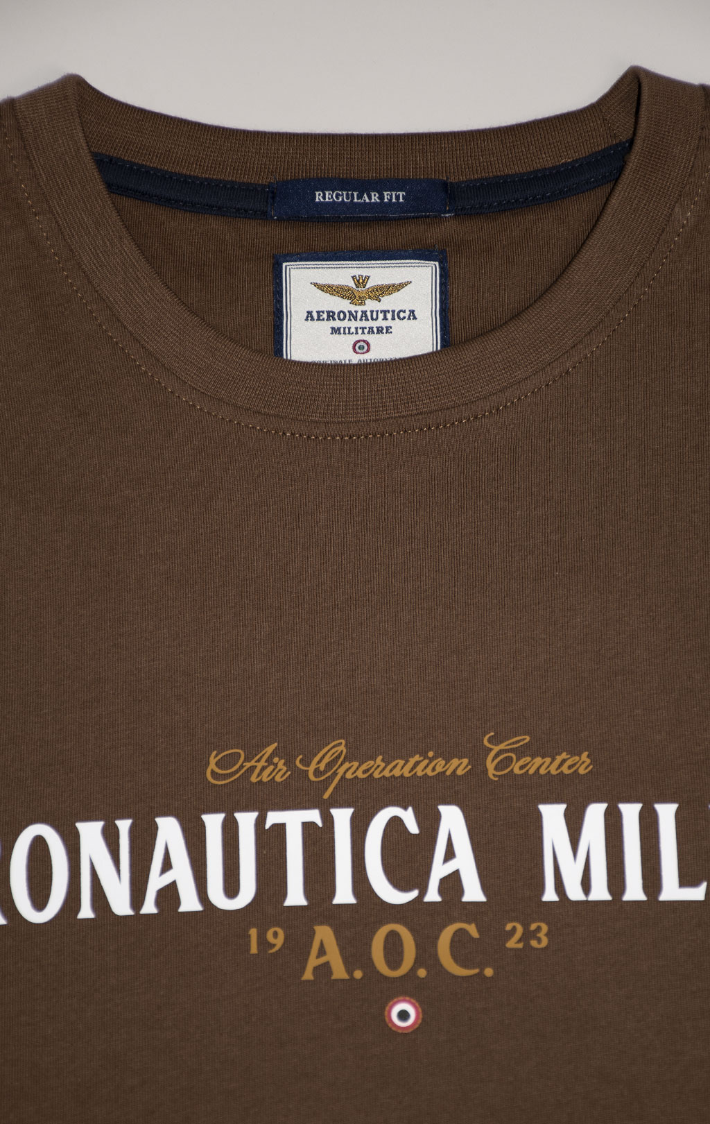 Футболка AERONAUTICA MILITARE SS 24/BD chocolate (TS 2218) 