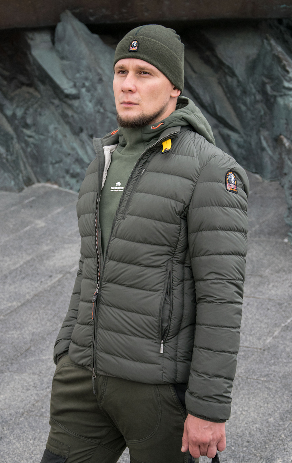 Куртка-пуховик лёгкая PARAJUMPERS UGO FW 21/22 sycamore 