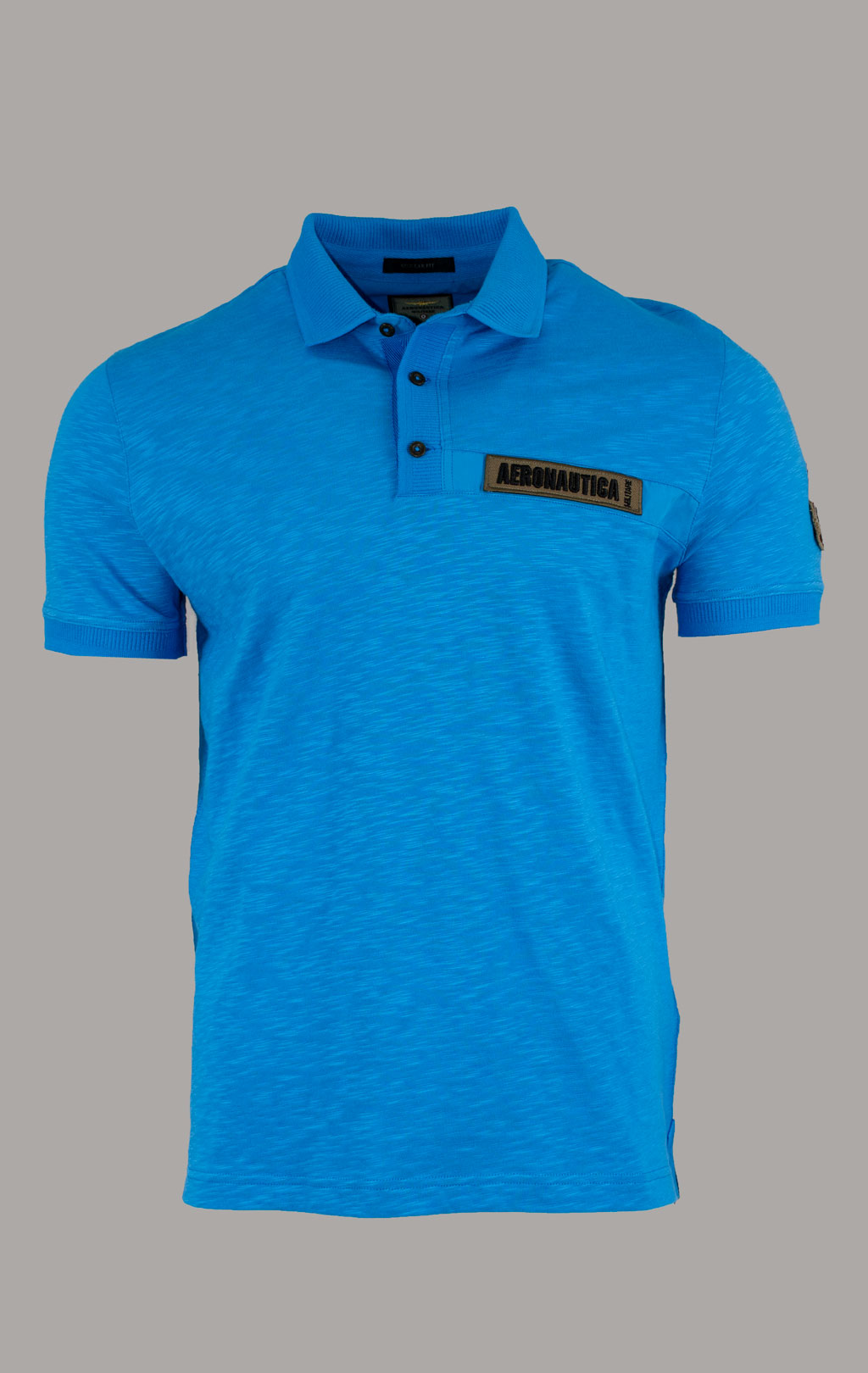 Футболка-поло AERONAUTICA MILITARE SS 25 m/TR brilliant blue (PO 1865) 