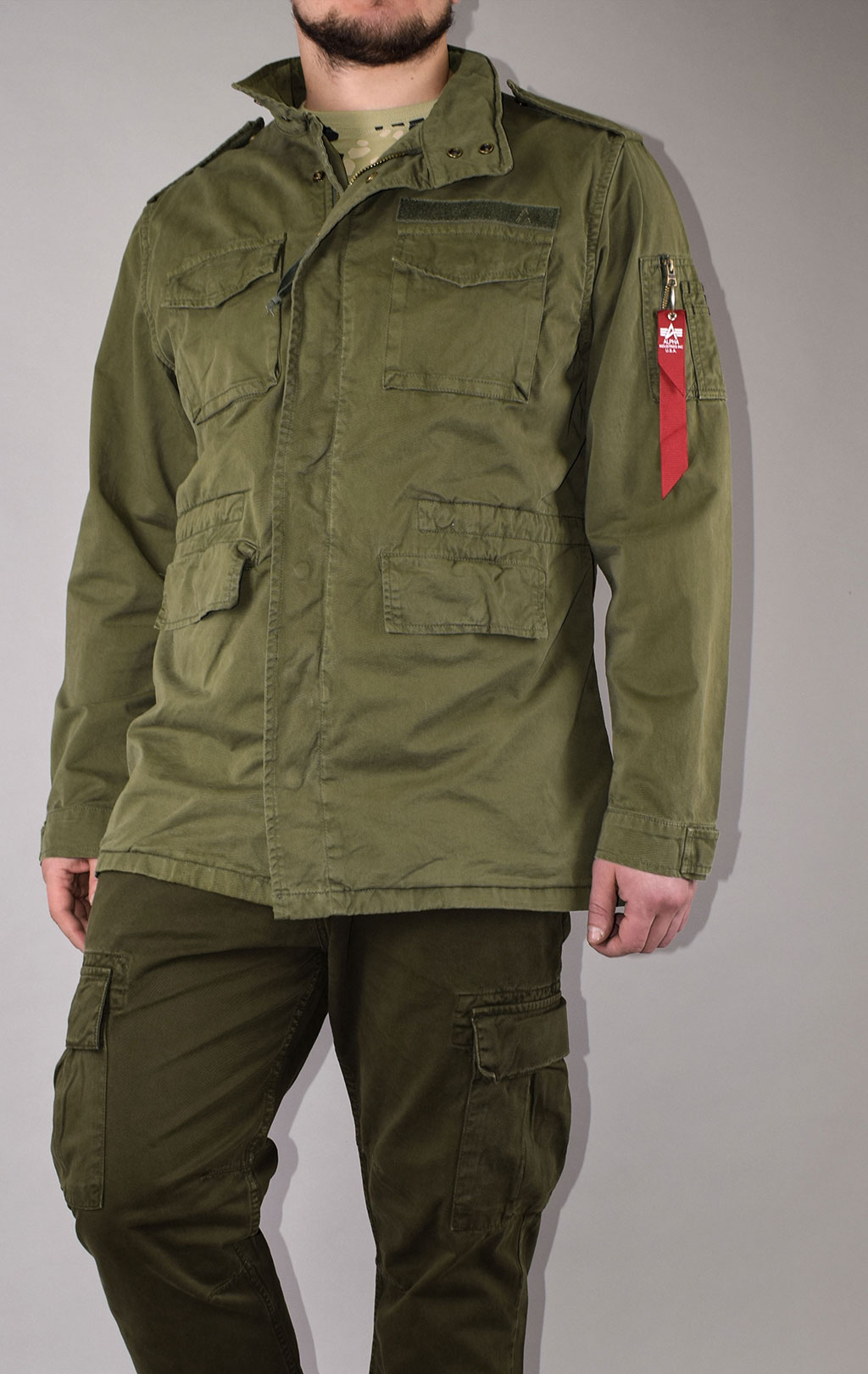 Ветровка ALPHA INDUSTRIES HUNTINGTON M-65 dark olive 