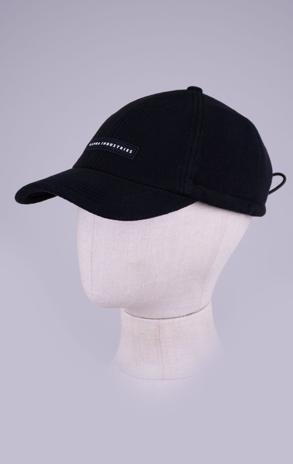 Бейсболка ALPHA INDUSTRIES SNOW CAP RUBBER LOGO black 