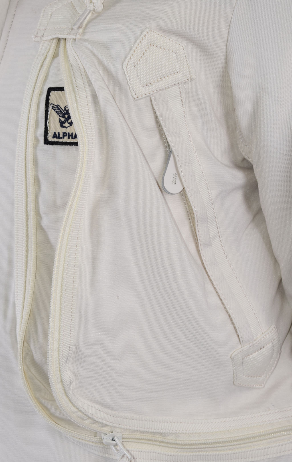 Женская аляска ALPHA INDUSTRIES POLAR jet stream white 