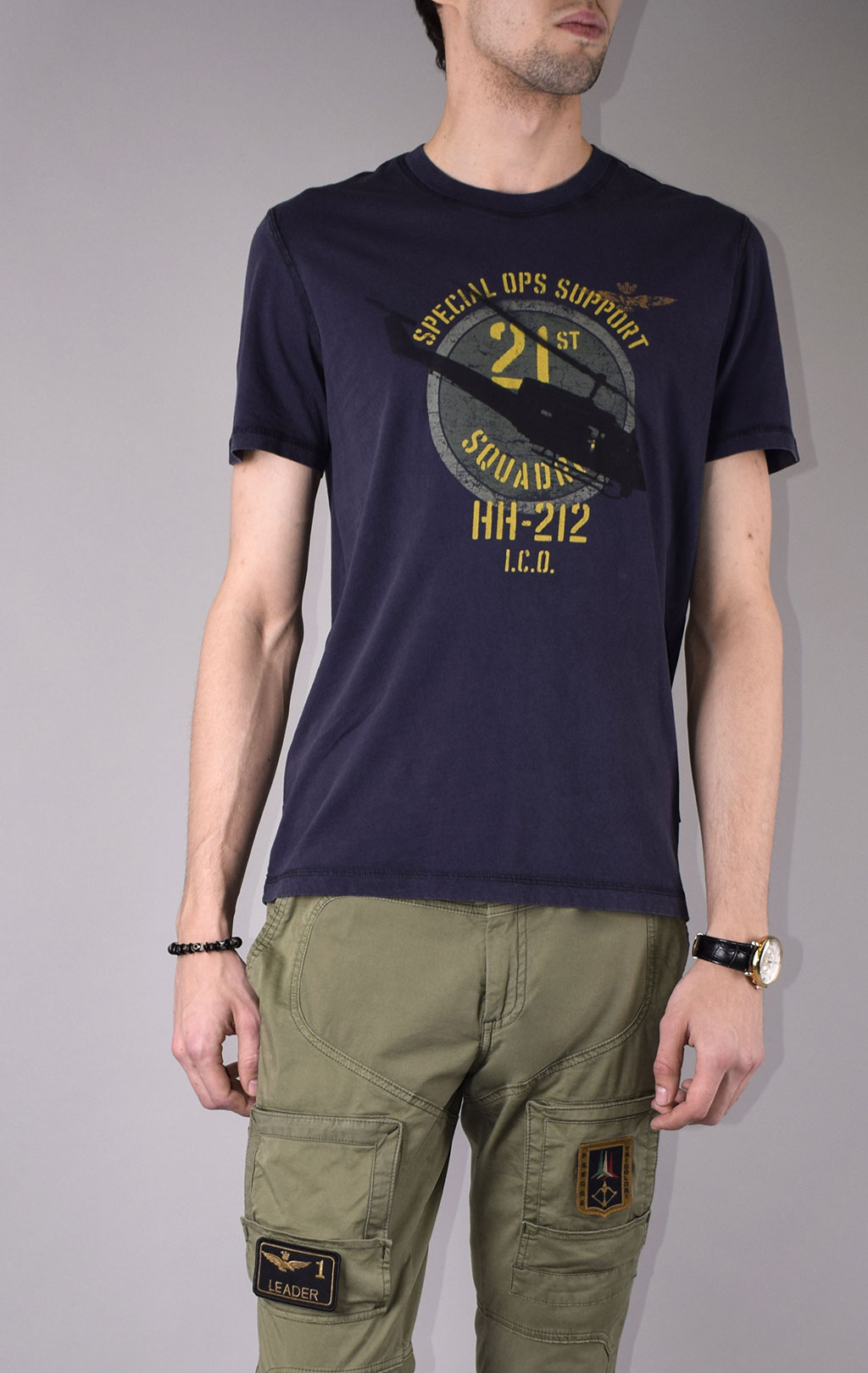 Футболка AERONAUTICA MILITARE SS 20/IN blue navy (TS 1730) 