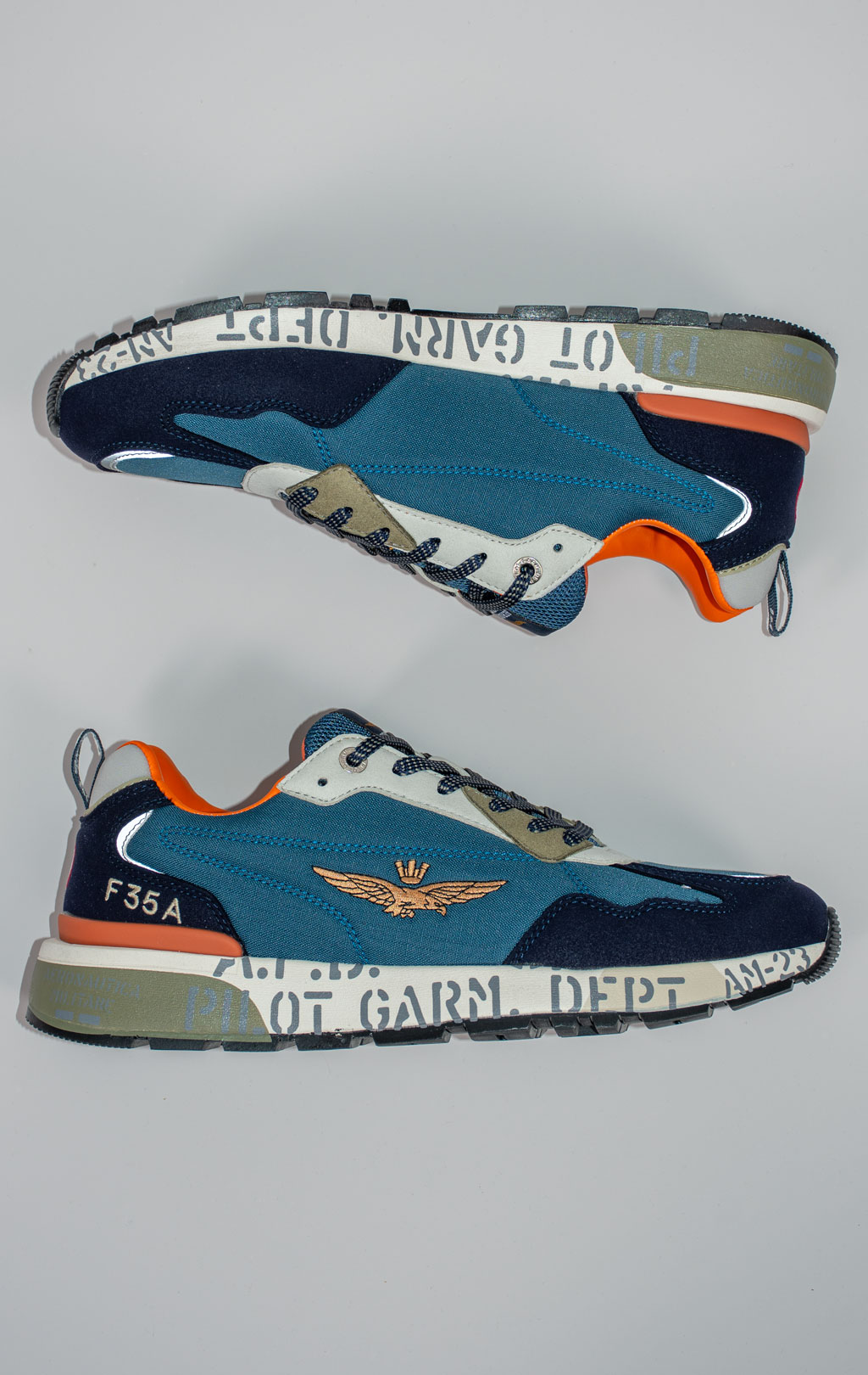 Кроссовки AERONAUTICA MILITARE SS 25/CN baltic/blue navy (SC 276) 