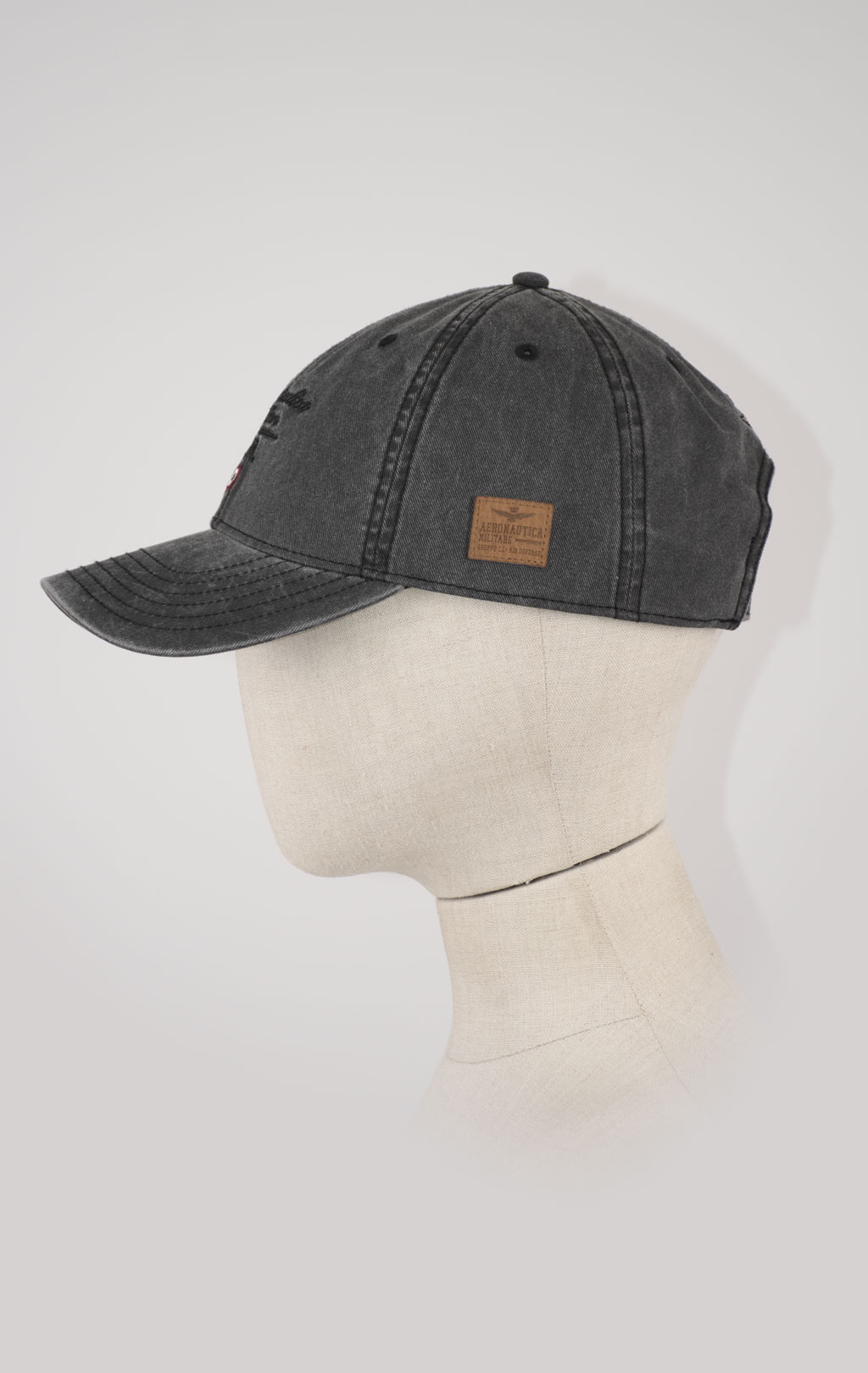 Бейсболка AERONAUTICA MILITARE SS 25 m/CN black washed (HA 1204) 
