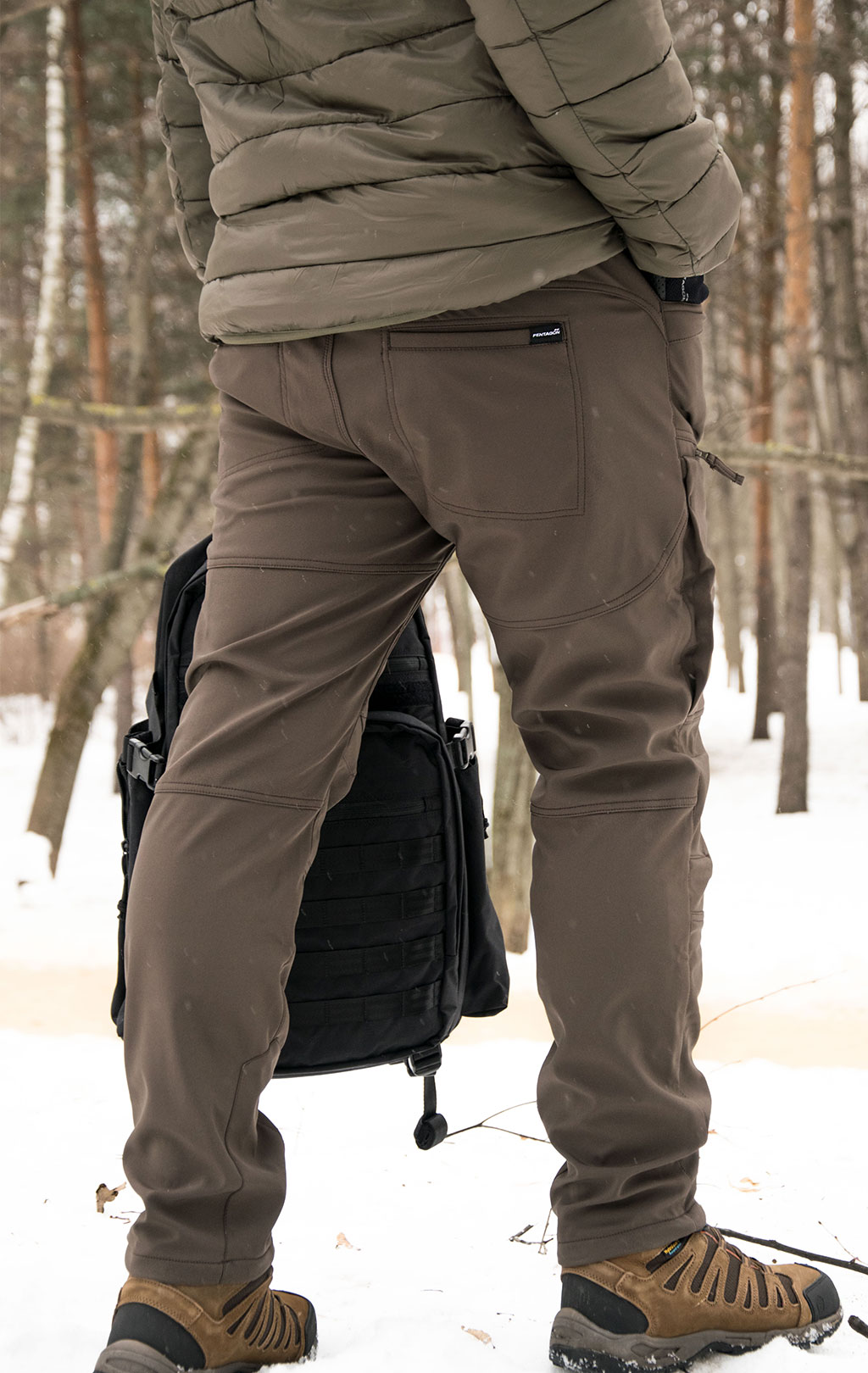 Брюки тактические Pentagon RENEGADE TAIGA soft shell terra brown 05046 