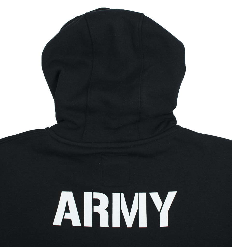 Толстовка ALPHA INDUSTRIES ARMY ZIP HOODY black 