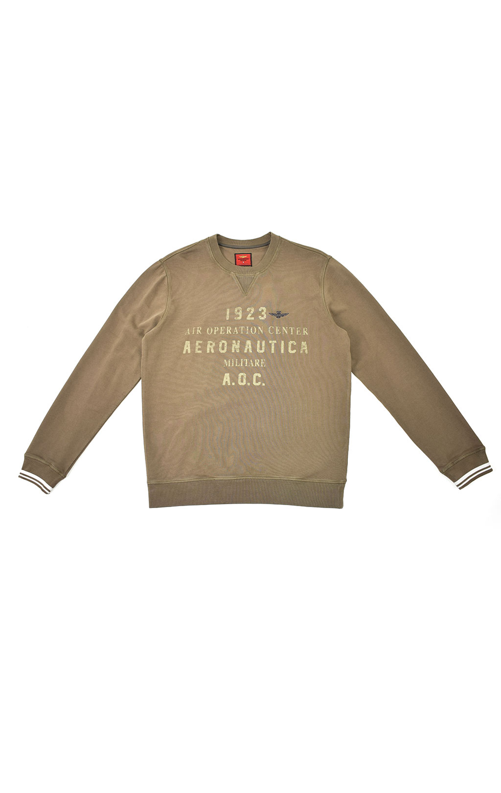 Свитшот AERONAUTICA MILITARE FW 21/22/IN verde militare (FE 1575) 