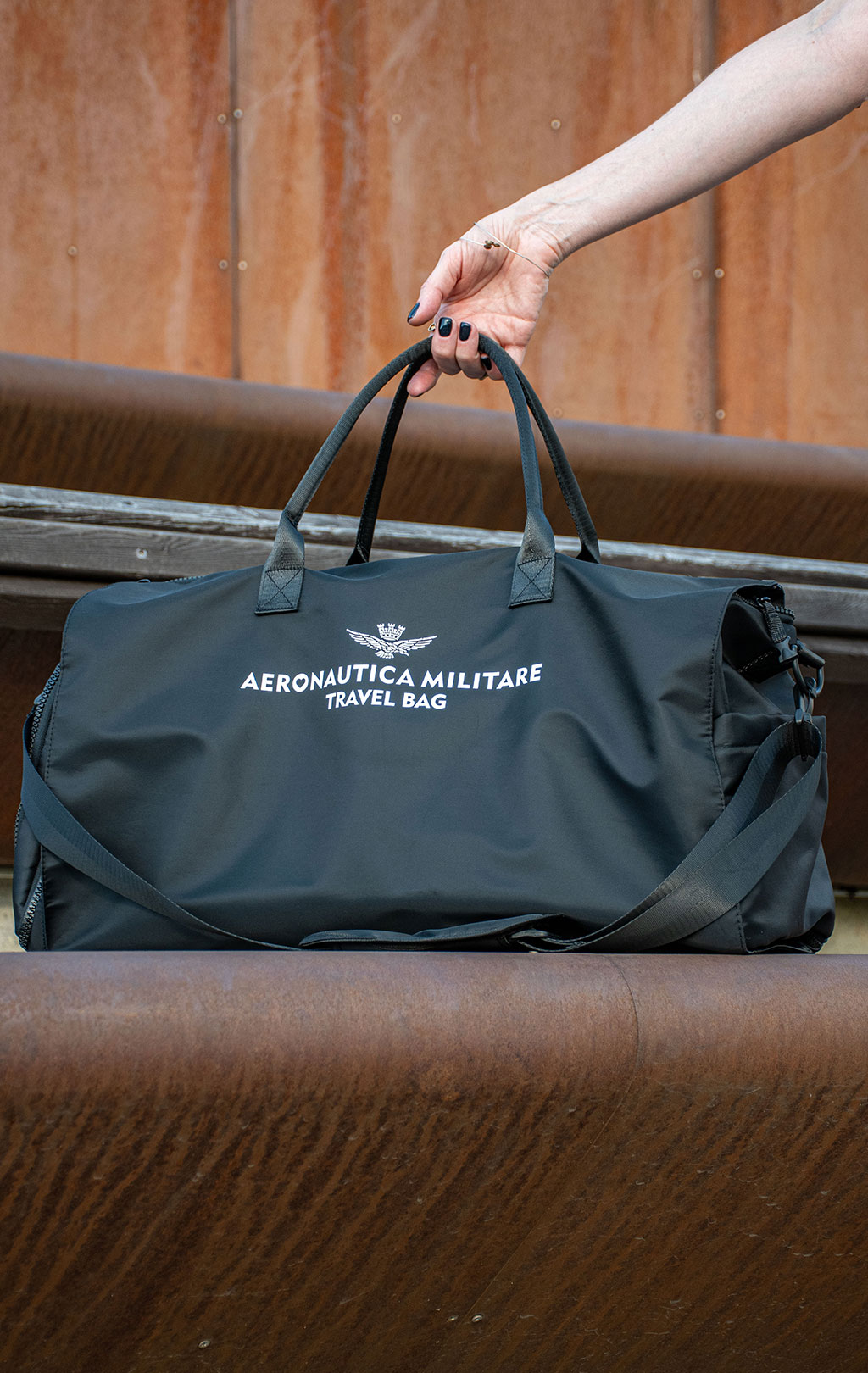 Сумка AERONAUTICA MILITARE TRAVEL BAG FW 25/26/CN nero (BO 1147) 