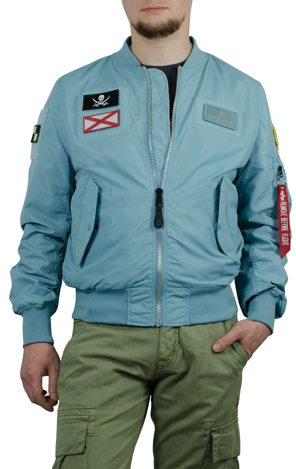 Ветровка ALPHA INDUSTRIES L-2B FLEX light blue 