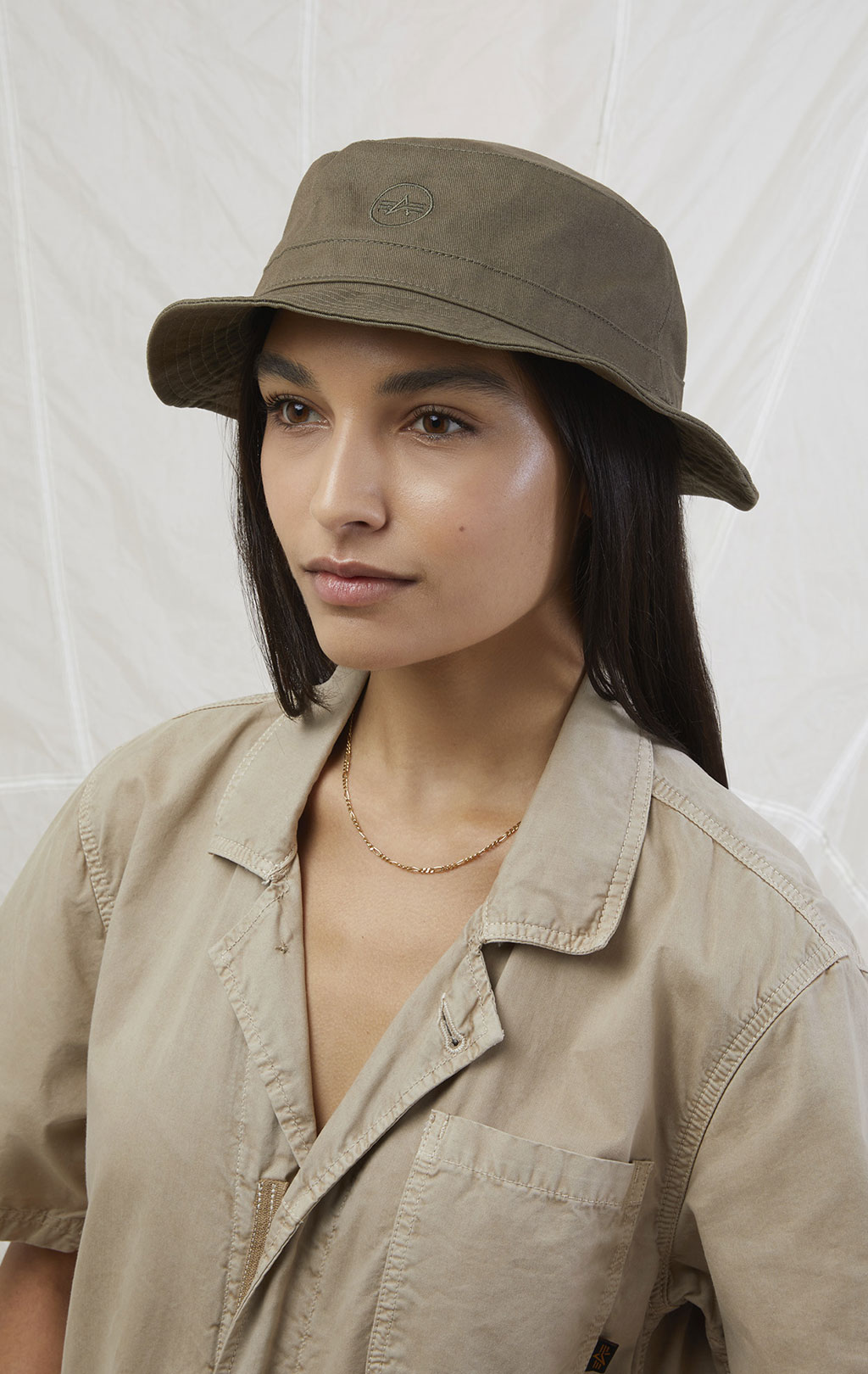 Панама ALPHA INDUSTRIES COTTON BUCKET HAT SS 23 olive 