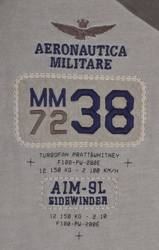 Поло-лонгслив AERONAUTICA MILITARE coloniale (PO 1026) 