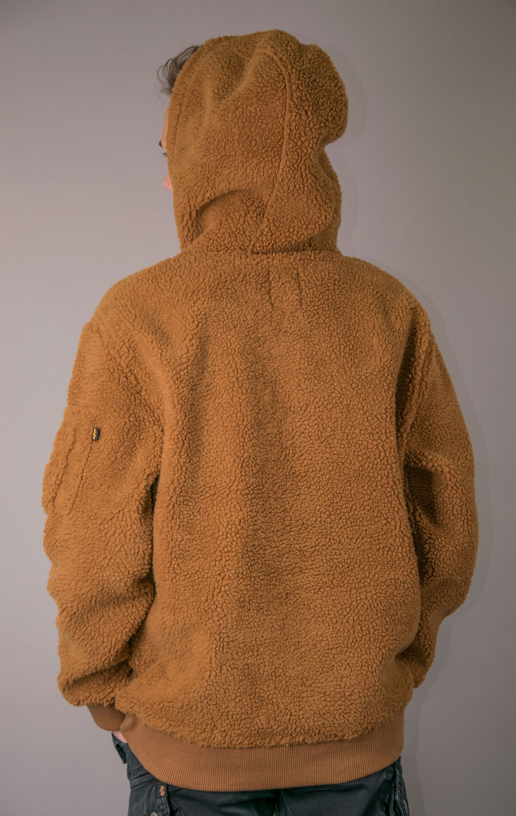 Толстовка ALPHA INDUSTRIES TEDDY HOODY camel 