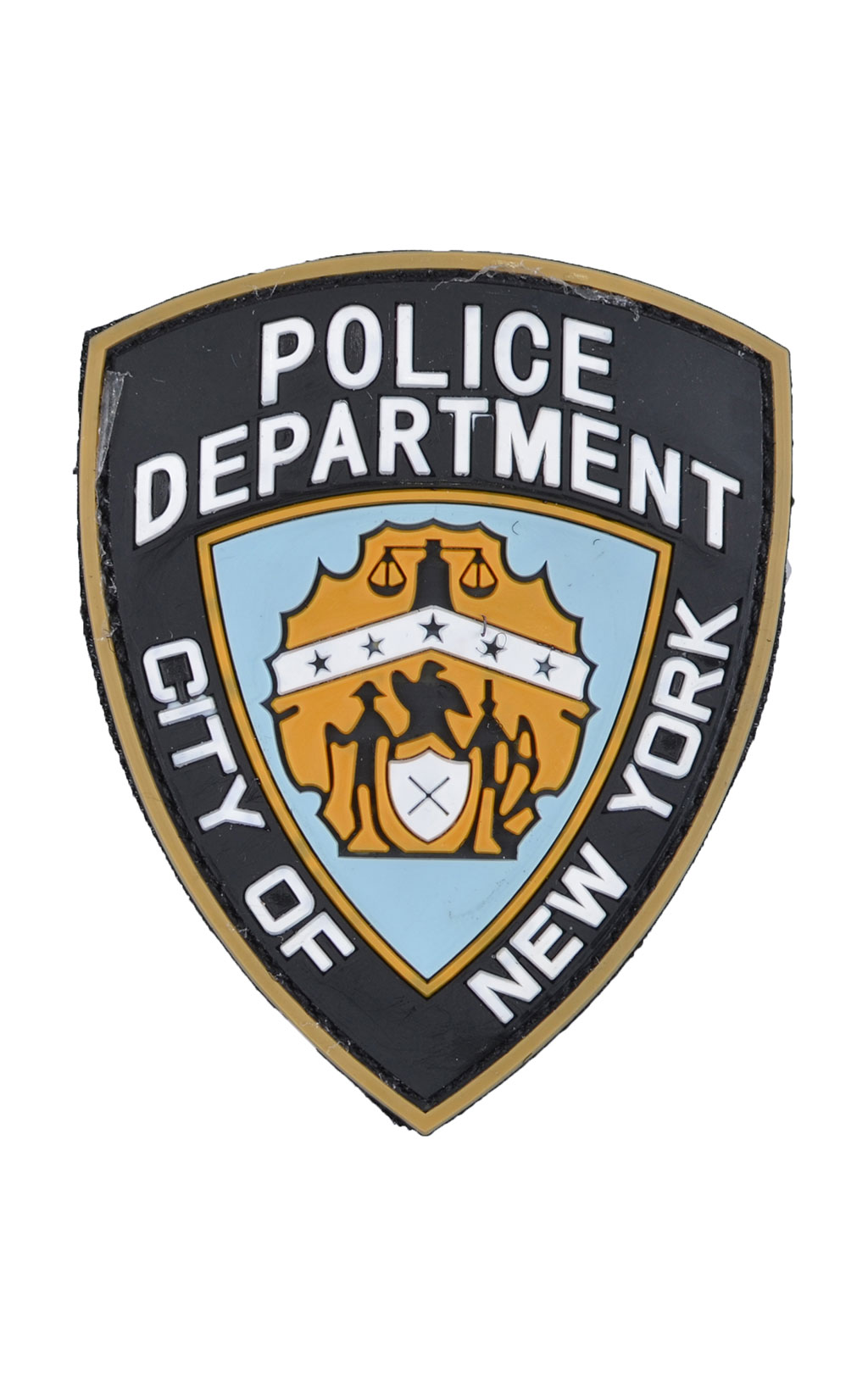 Нашивка ПВХ Fostex POLICE DEPARTMENT NEW YORK на липучке black 