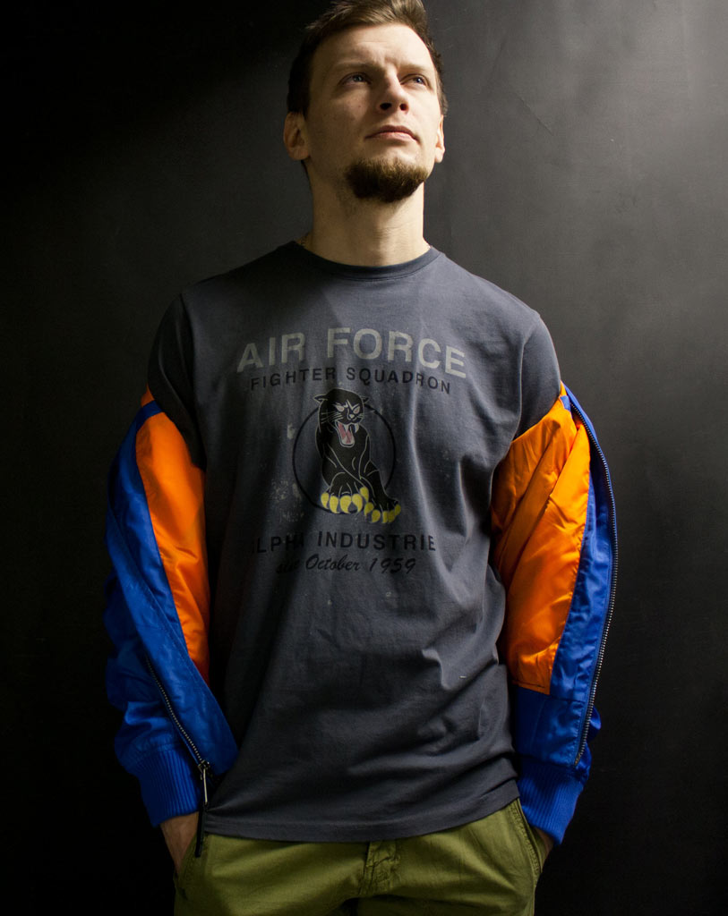 Ветровка-бомбер ALPHA INDUSTRIES TT MA-1 blue pacific 